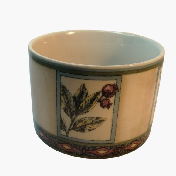 Winslow Manor Stoneware Mug Teacup Botanical Floral International Interior lot 2 - Picture 3 of 13